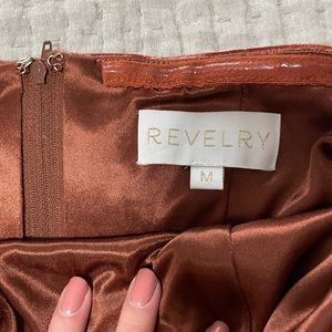 Revelry Micah convertible dress- Velvet Terracotta- M